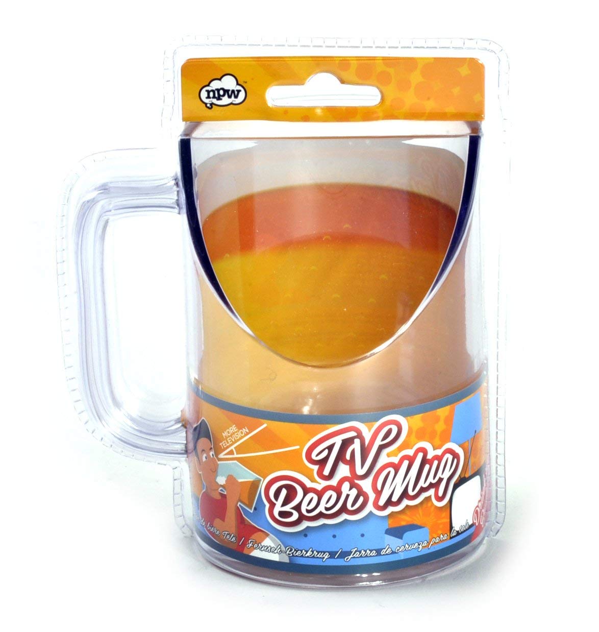 Better TV Viewing Slanted Beer Mug