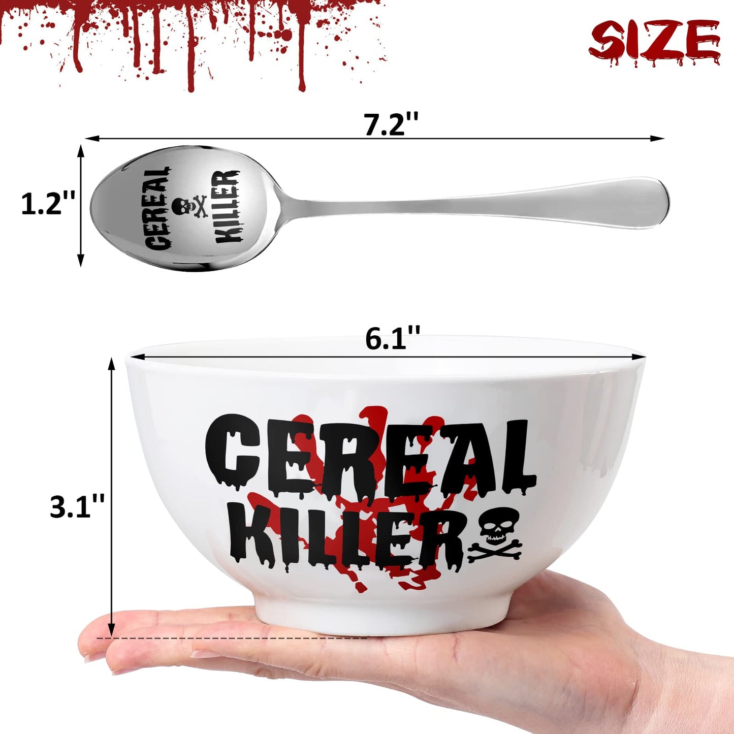 Cereal Killer Bowl and Spoon Set