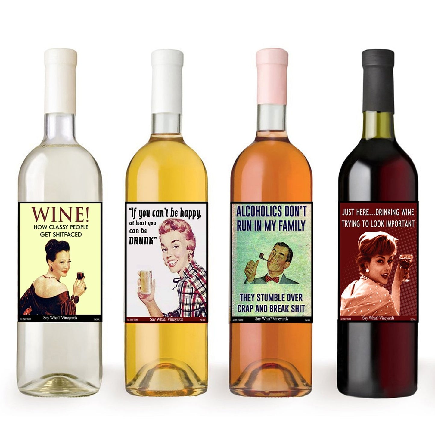 Liquid Therapy Wine Bottle Labels - Set of 8