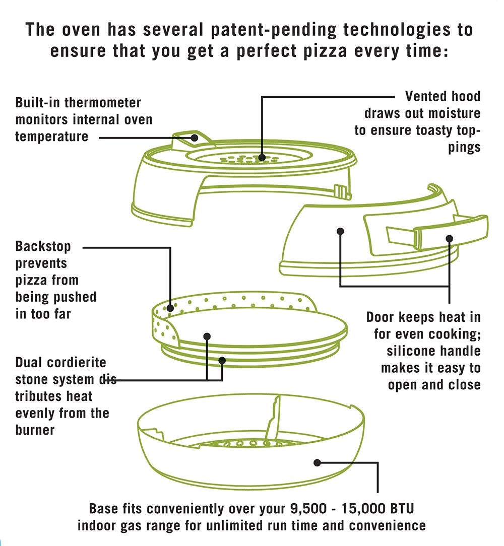 Pizzeria Pronto Stovetop Pizza Oven