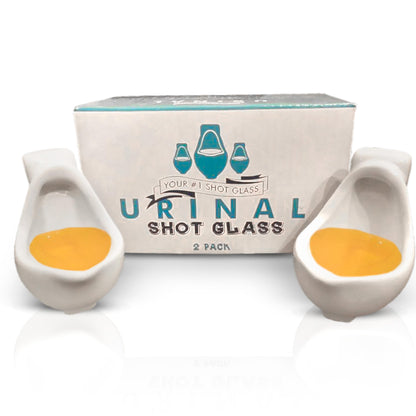 Ceramic Urinal Shot Glasses - Set of 2