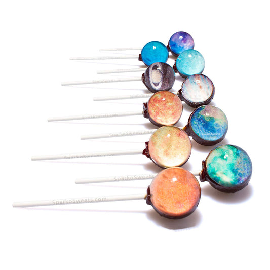 Galaxy Lollipops Planet Designs - 10 Set