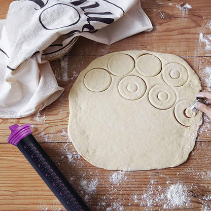 Silicone Rolling Pin with Thickness Rings