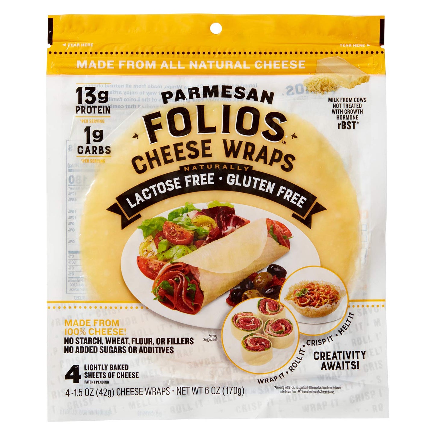 100% Parmesan Cheese Wraps