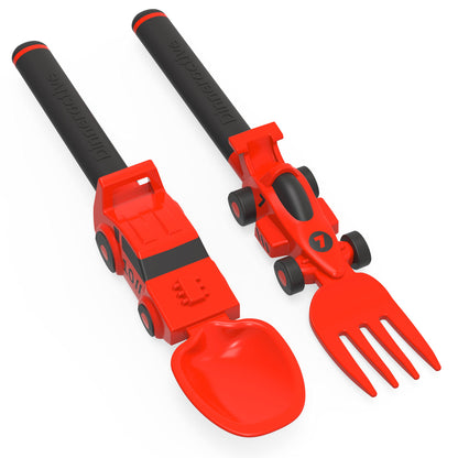 Race Car Themed Toddler Utensils - 2 Piece