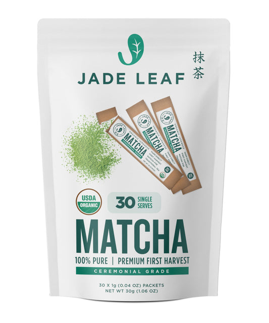 Organic Matcha Green Tea Powder - 30 Sticks