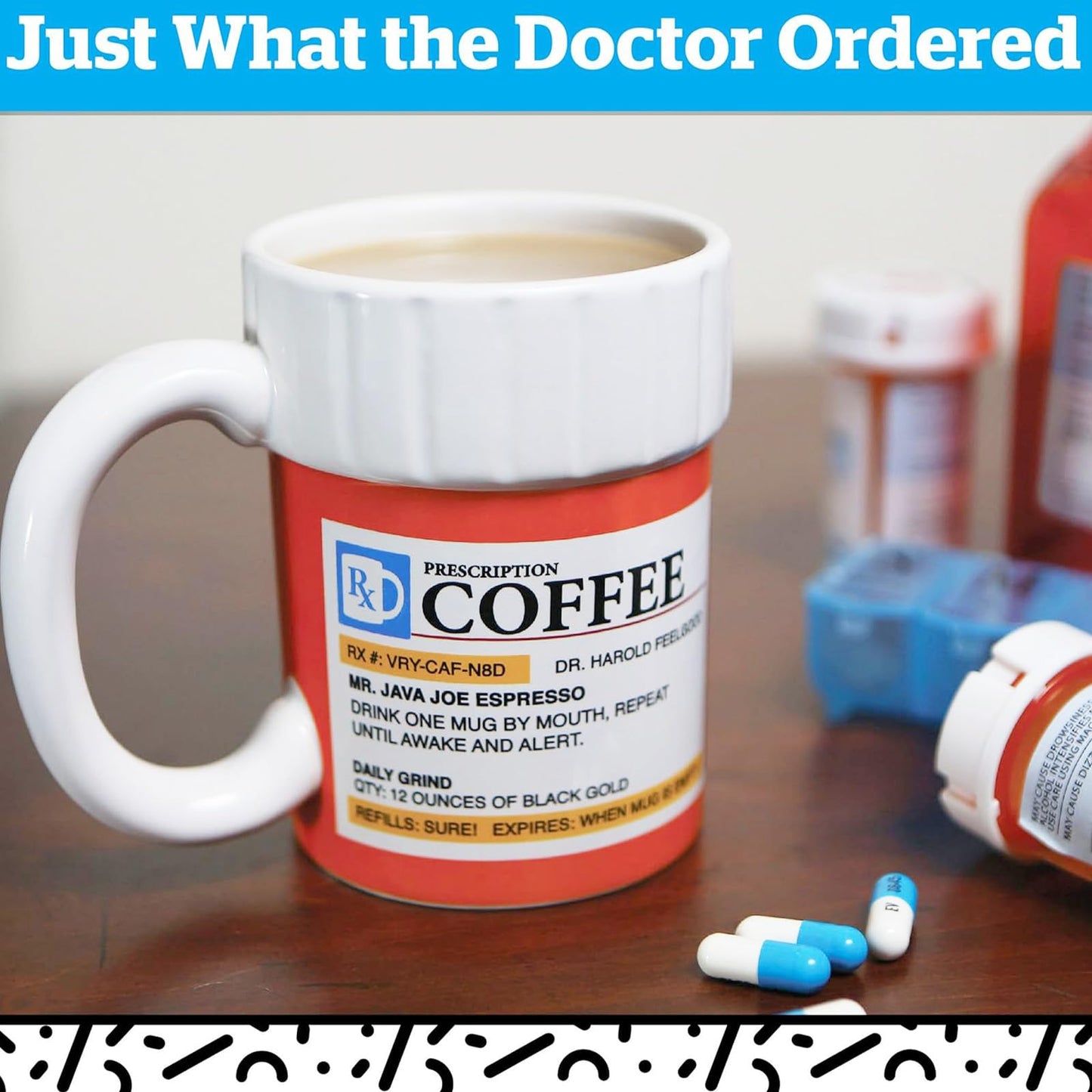 Prescription Coffee Mug, 12 Oz