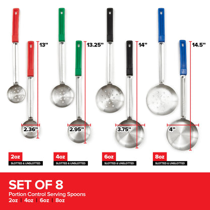 Portion Control Serving Spoons - Set of 8