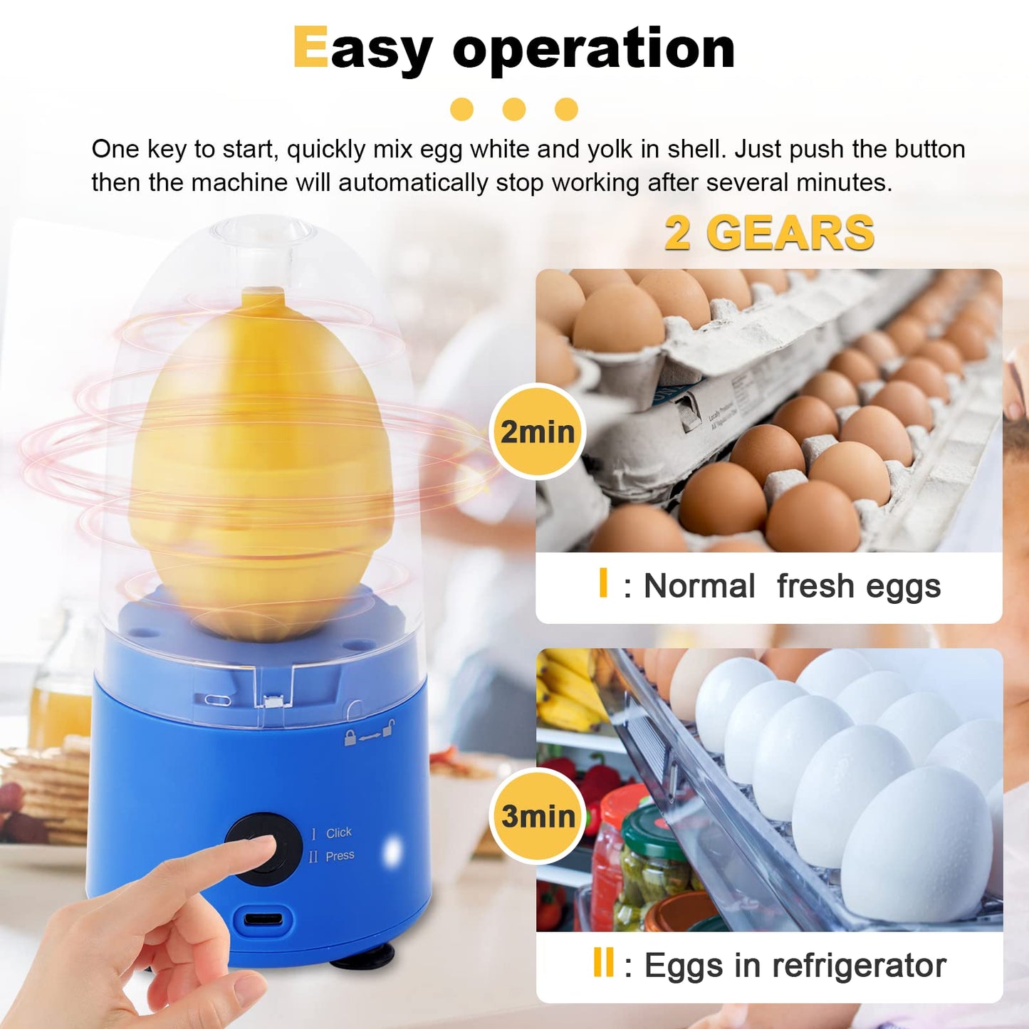 Electric Egg Spinner - Golden Egg Maker