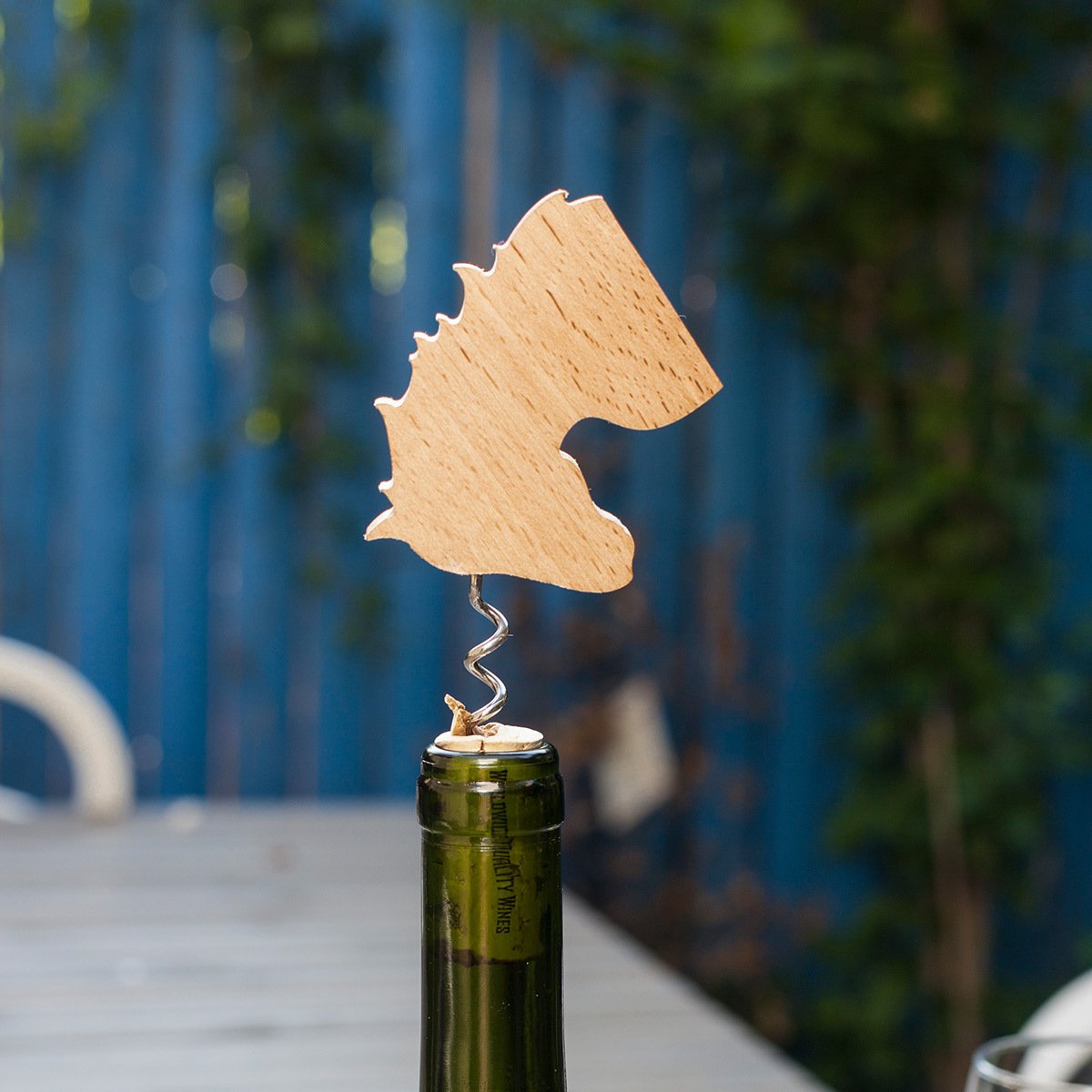 Wooden Unicorn Corkscrew