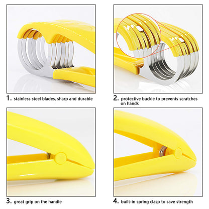 Banana Slicer and Strawberry Cutter - 2 PCS