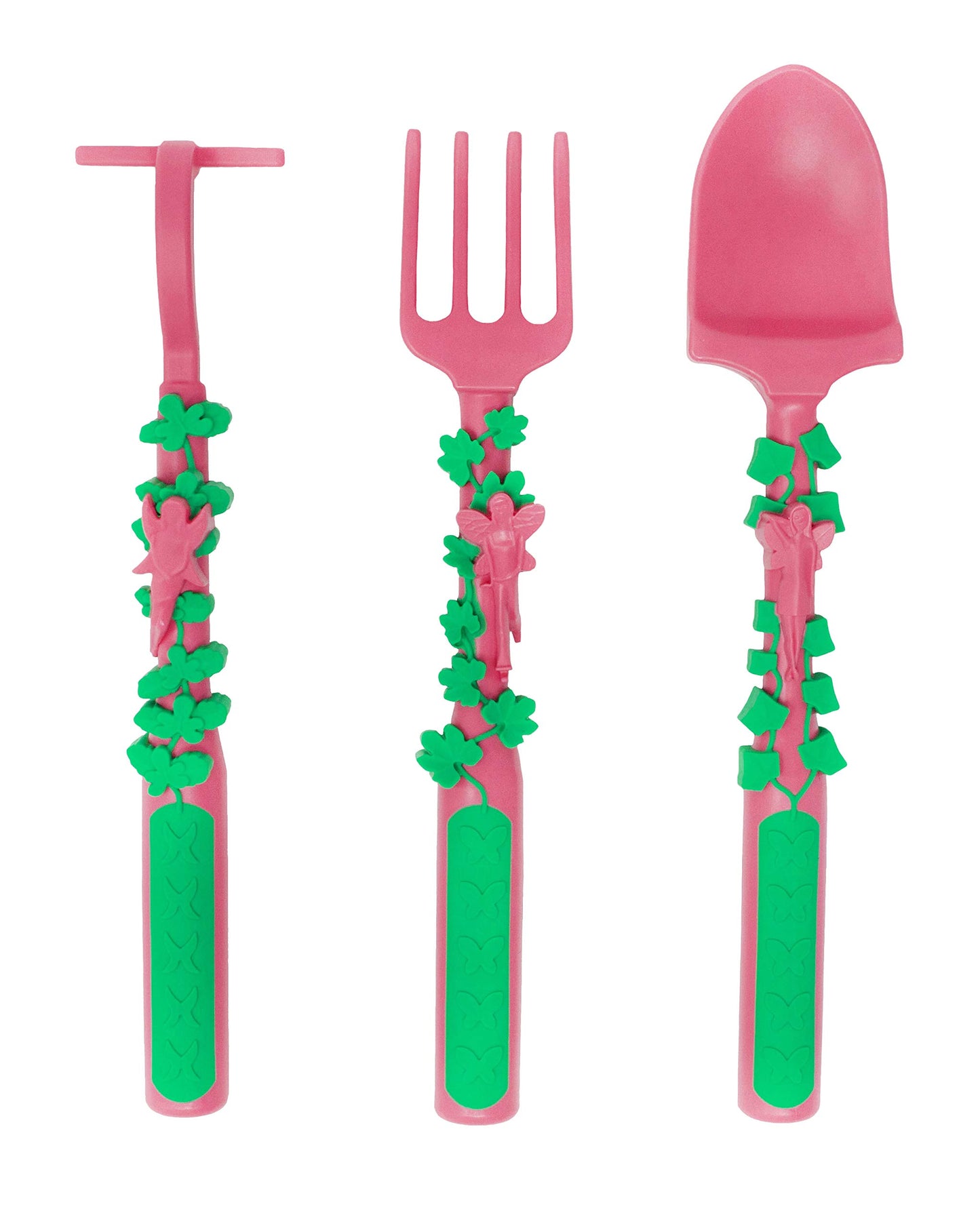 Constructive Eating Plate and Utensils Set - Garden Fairy Theme