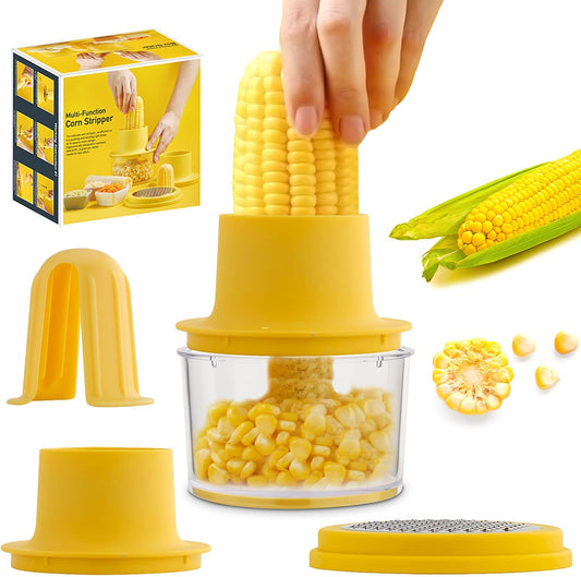 Corn Cob Stripper with Bowl