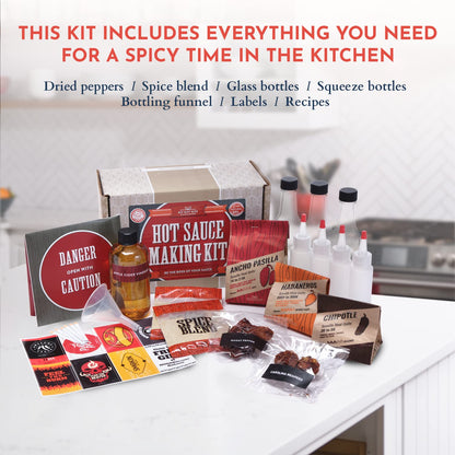 Hot Sauce Making Kit with Ghost Peppers