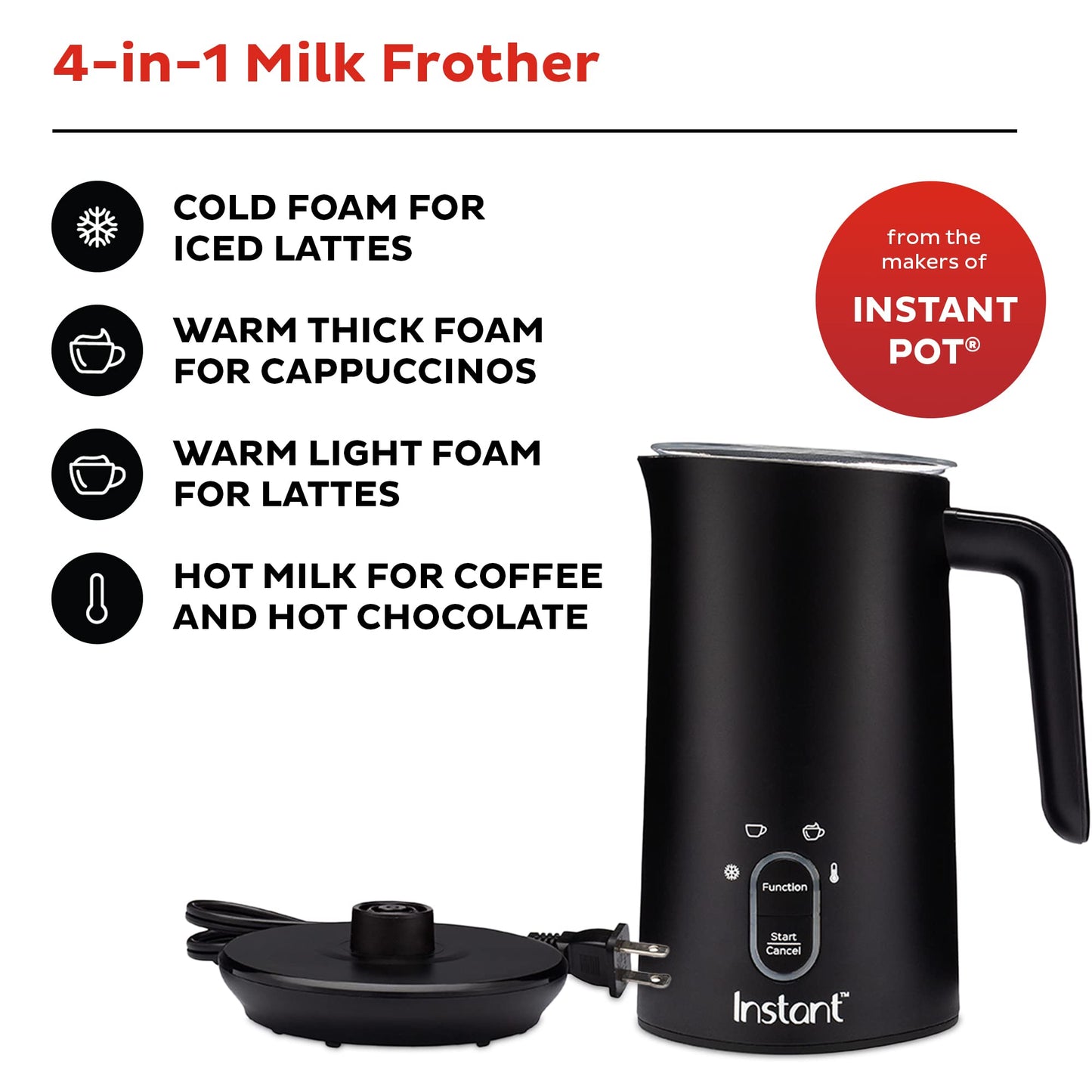 Instant Pot Milk Frother - 4-in-1