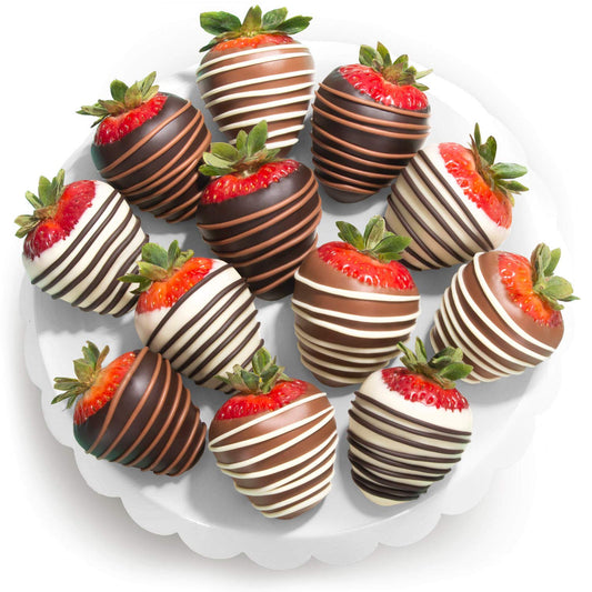 Chocolate Covered Strawberries - 12 Assorted