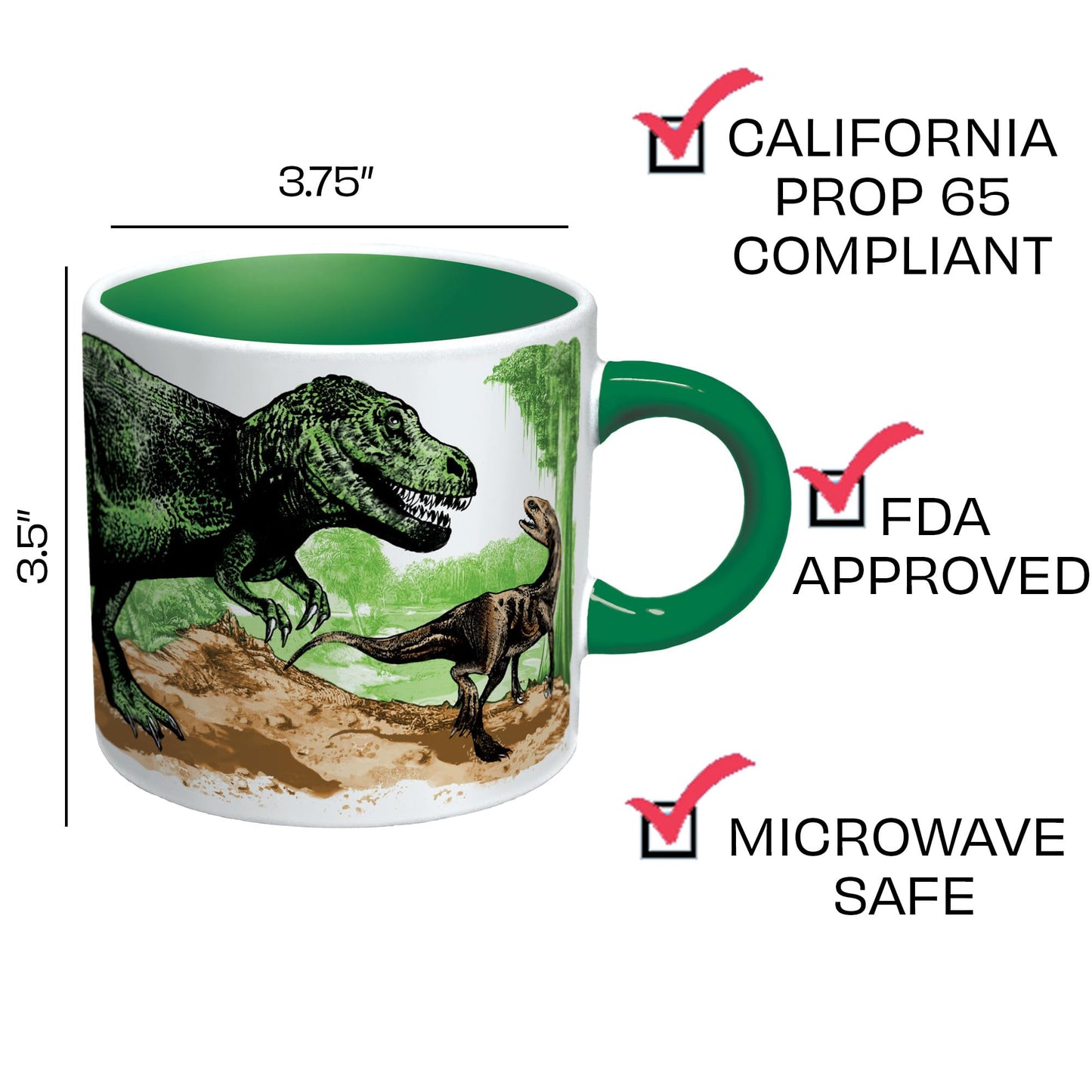 Disappearing Dino Heat Mug