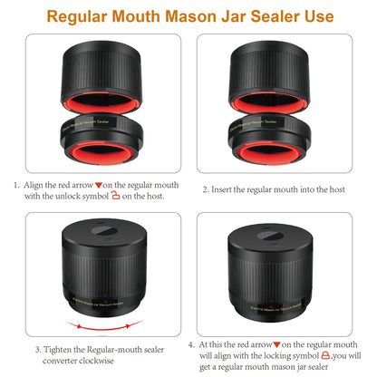 Electric Mason Jar Vacuum Sealer Kit