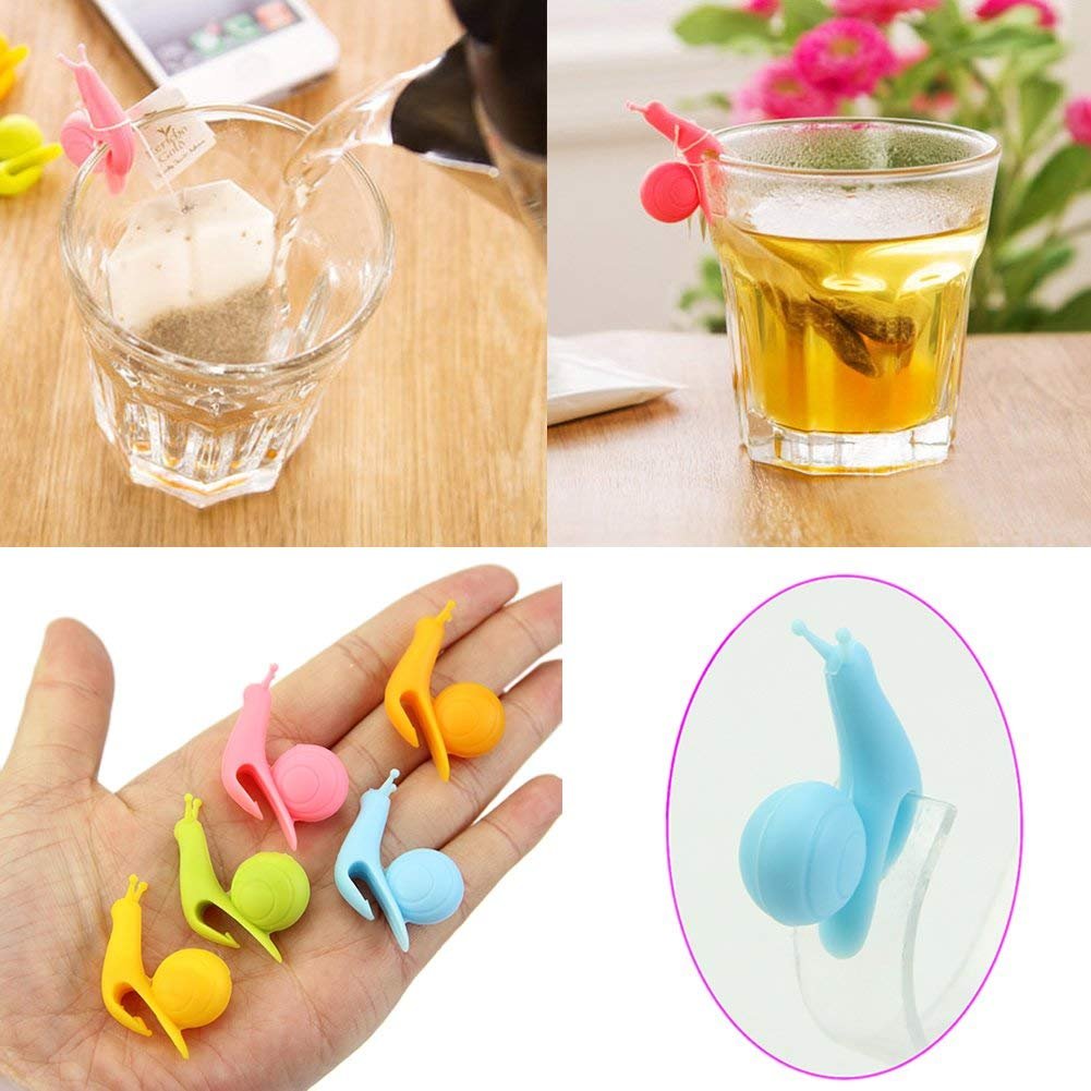 Cute Snail Silicone Tea Bag Holders