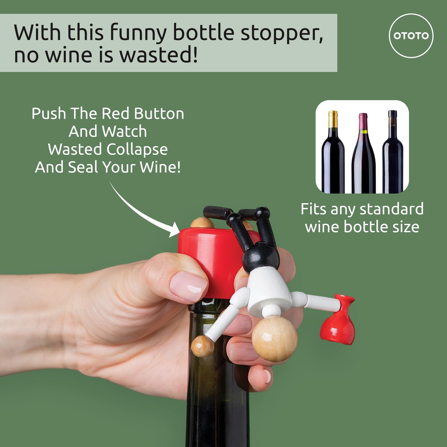 Wasted Wine Bottle Stopper