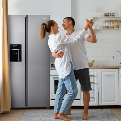 Side-by-Side Refrigerator with 18.1 Cu. Ft Capacity