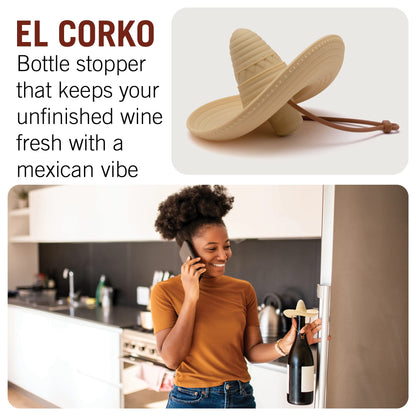 Sombrero Shaped Wine Stopper