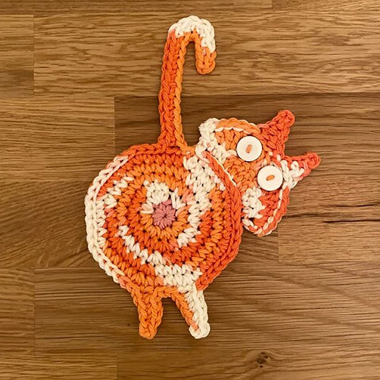 Cat Coaster Set - 3PCS Woven Insulation Coasters For Tea or Coffee