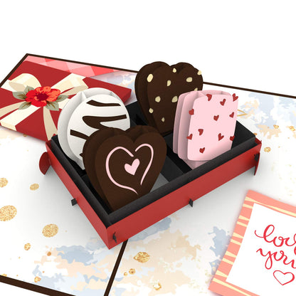 Love Chocolate Pop Up Card