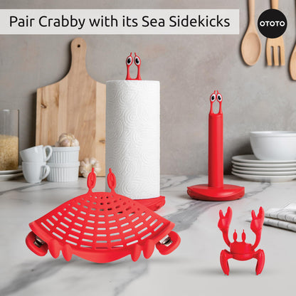 Crabby Clip-On Pasta Strainer