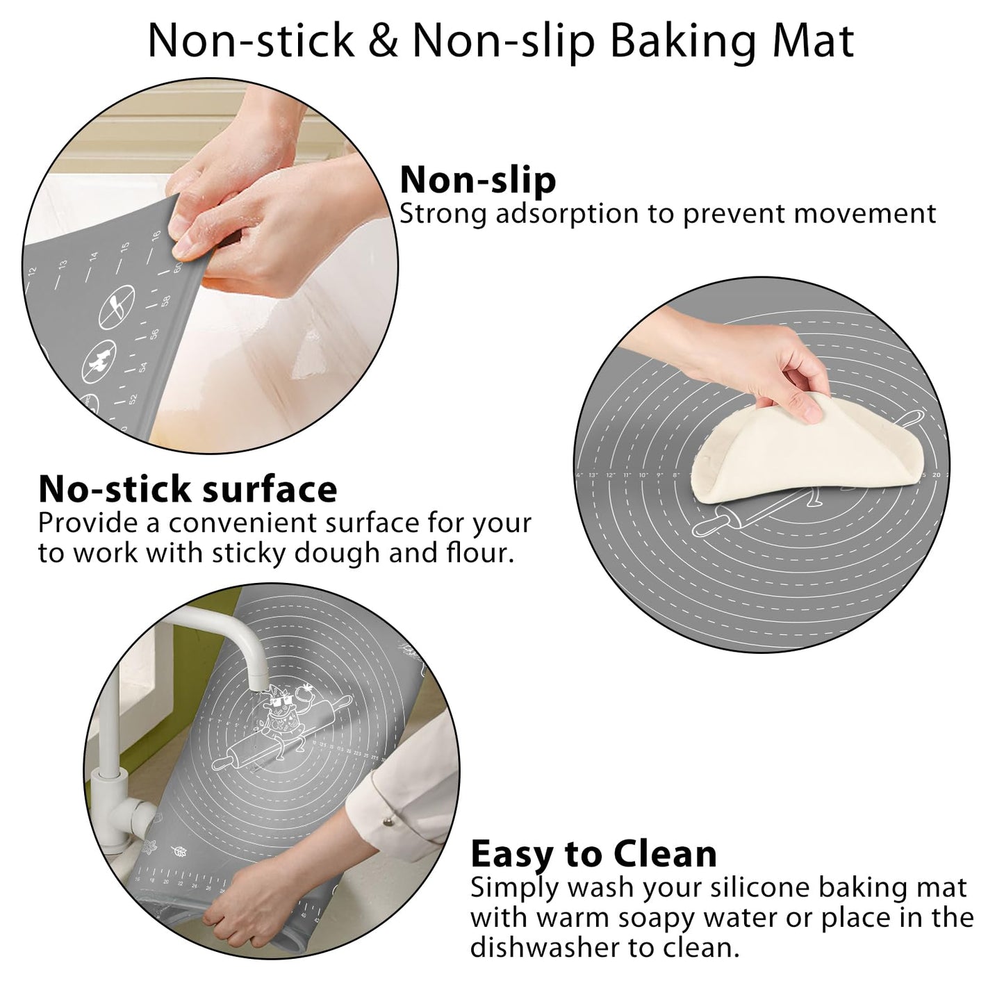 Silicone Pastry Mat Extra Thick - 32" x 24"