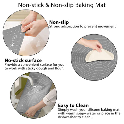 Silicone Pastry Mat Extra Thick - 32" x 24"