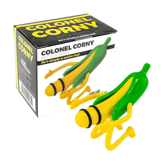 Colonel Corn Wine Bottle Stopper - Funny Novelty Gift