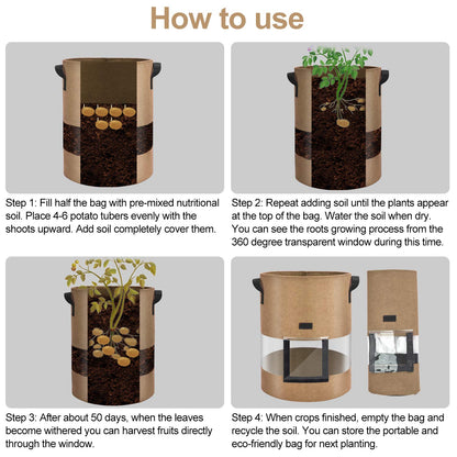 Visible Potato Grow Bags