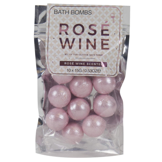 Rosé Scented Bath Bombs - Pack of 10