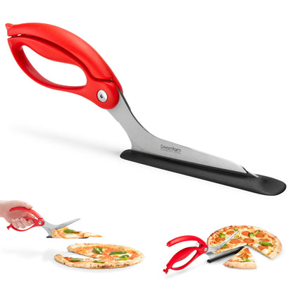 Pizza Scissors with Protective Server