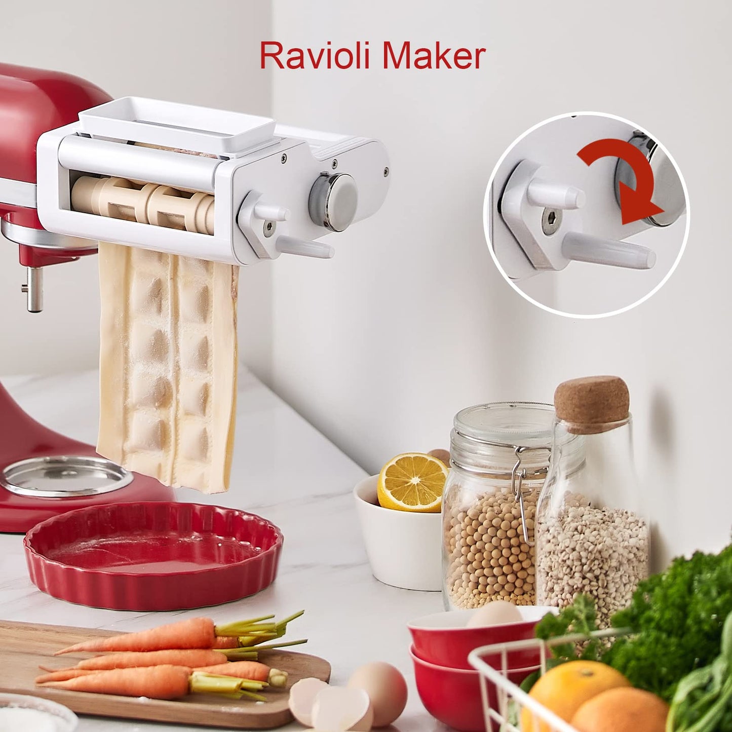 3-IN-1 Pasta and Ravioli Attachment for KitchenAid