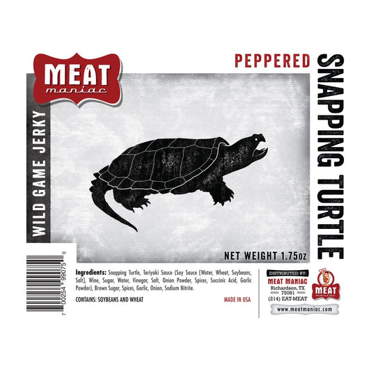 Peppered Snapping Turtle Jerky - Exotic Game Jerky