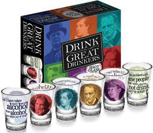 Great Drinkers Shot Glasses - Set of 6