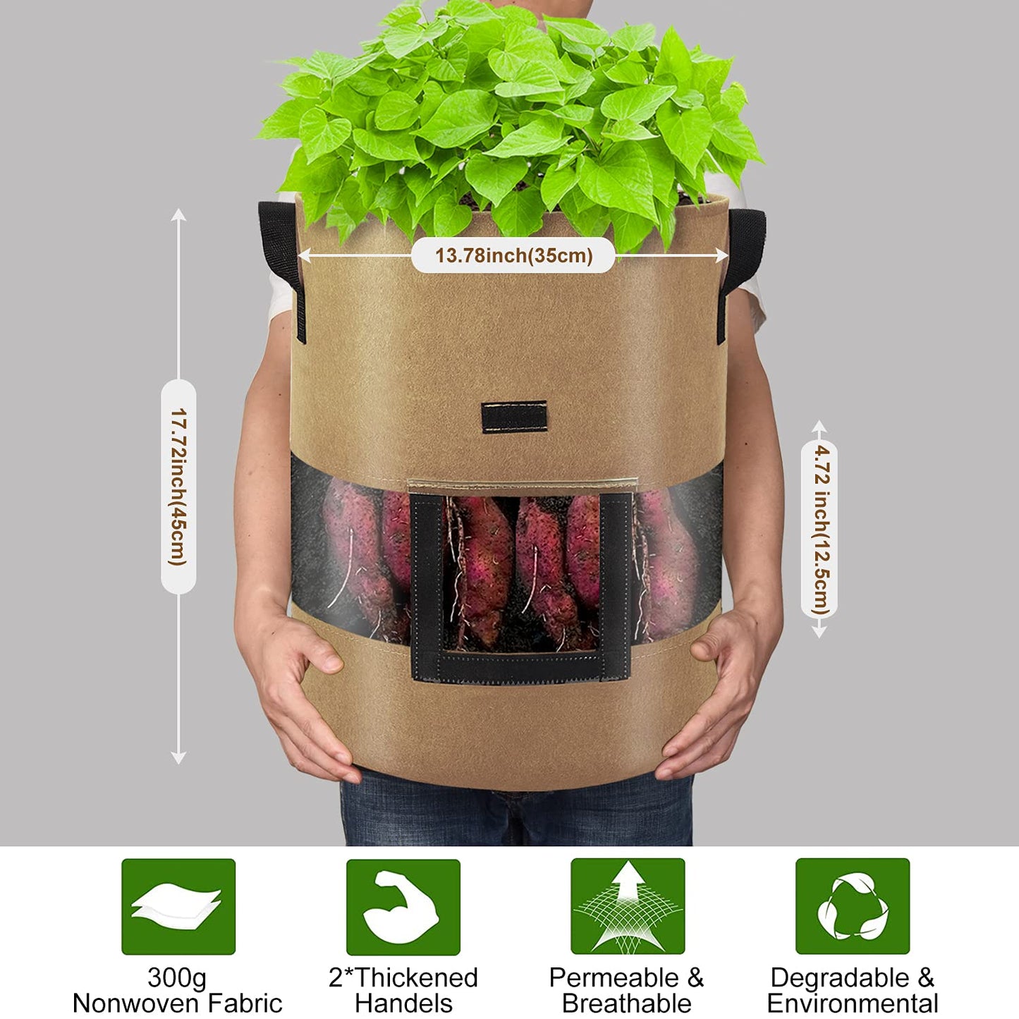 Visible Potato Grow Bags