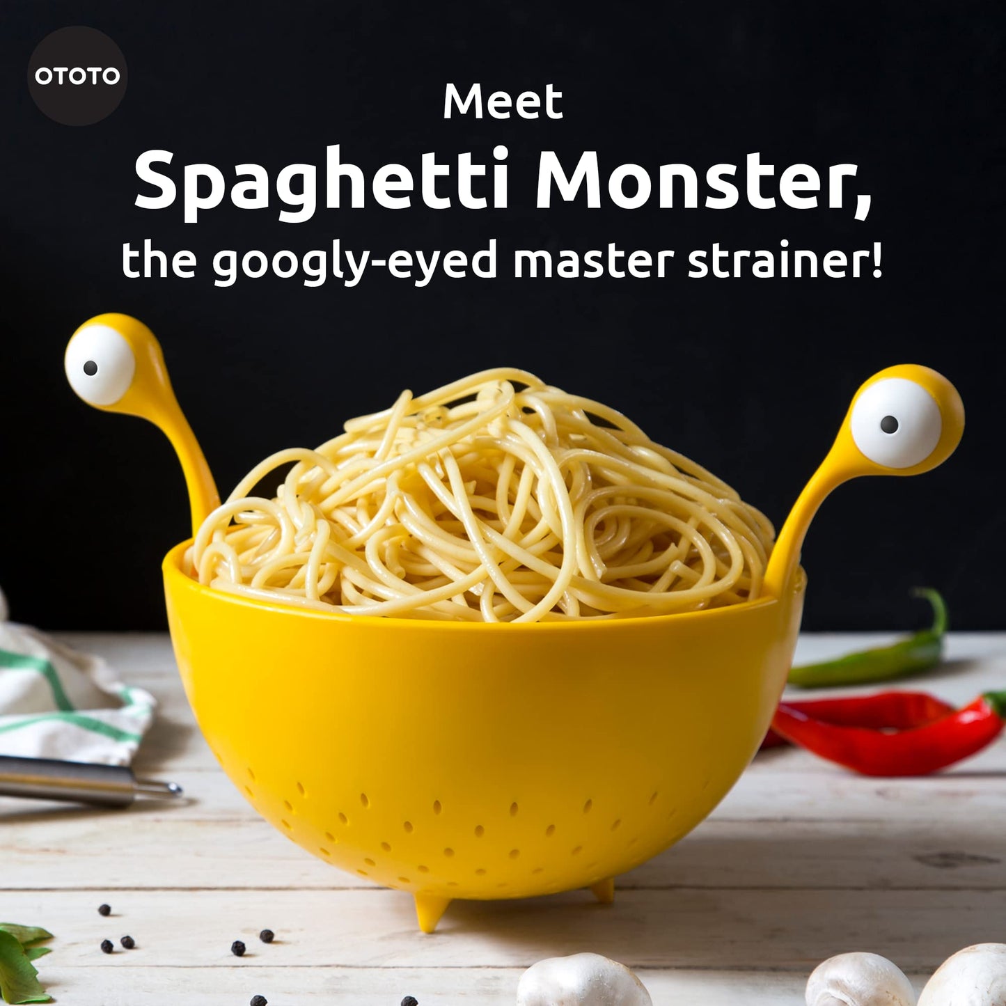 Spaghetti Monster Strainer - BPA-Free