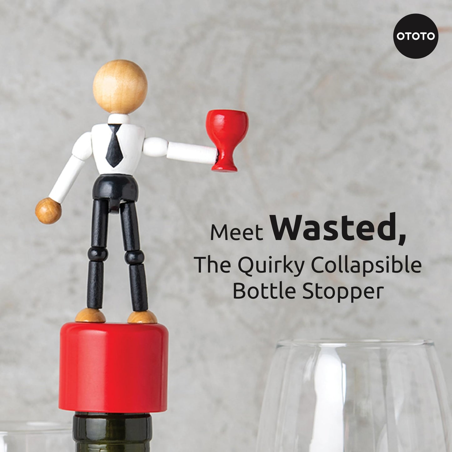 Wasted Wine Bottle Stopper