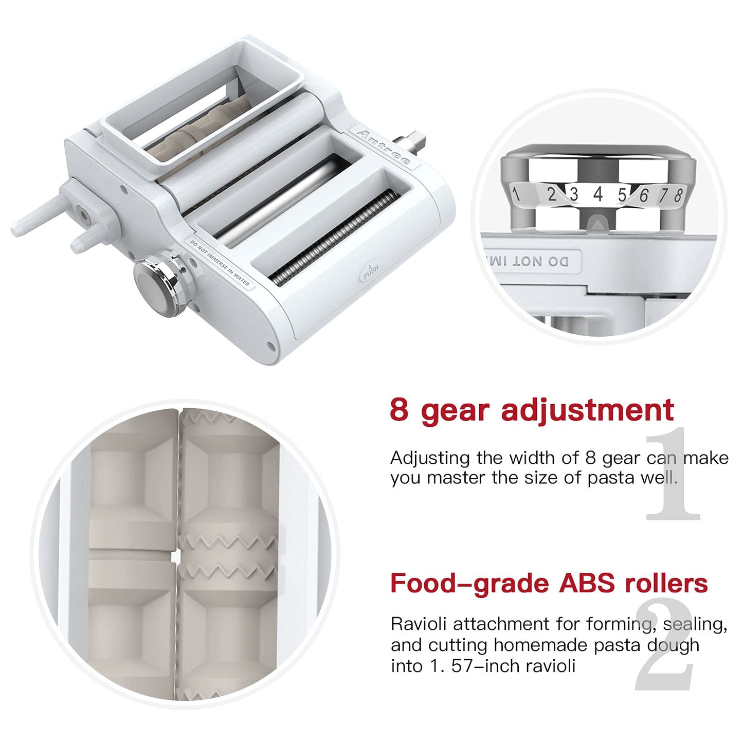 3-IN-1 Pasta and Ravioli Attachment for KitchenAid