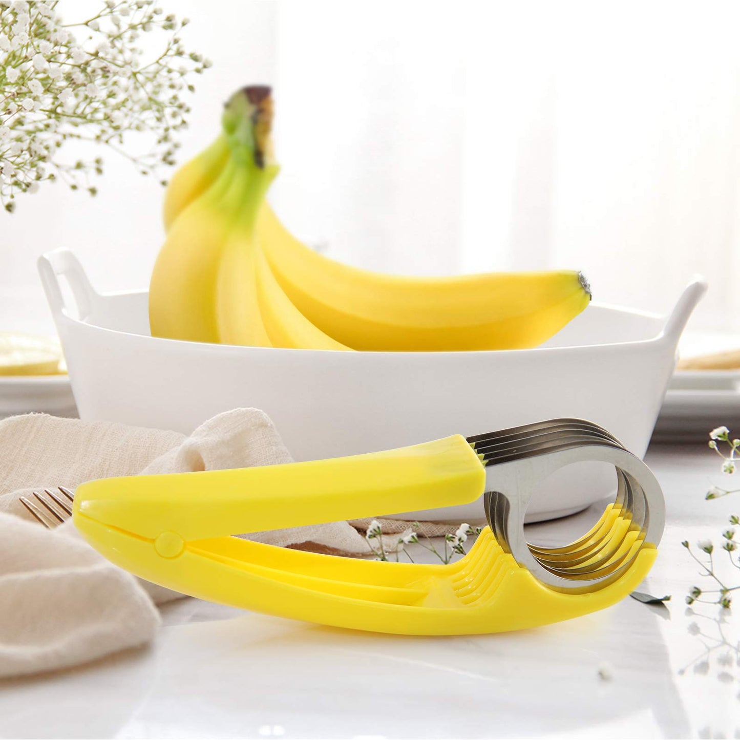 Banana Slicer and Strawberry Cutter - 2 PCS