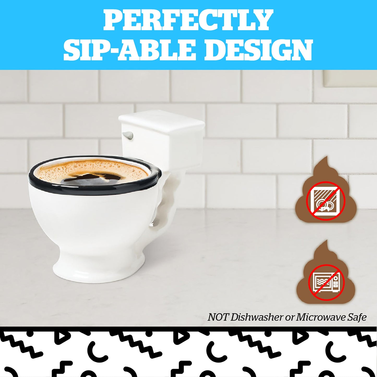 Toilet Mug - Funny Coffee Cup, 12 Oz