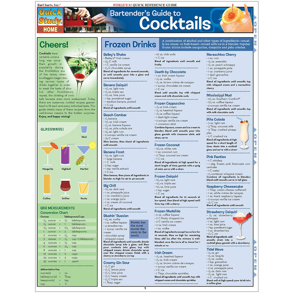 Quick Study: Bartender's Guide to Cocktails