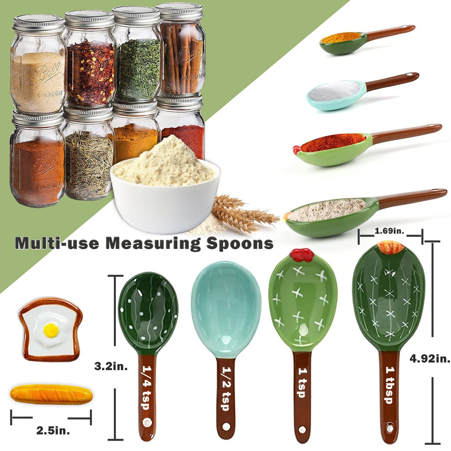 Cactus Measuring Spoons Set