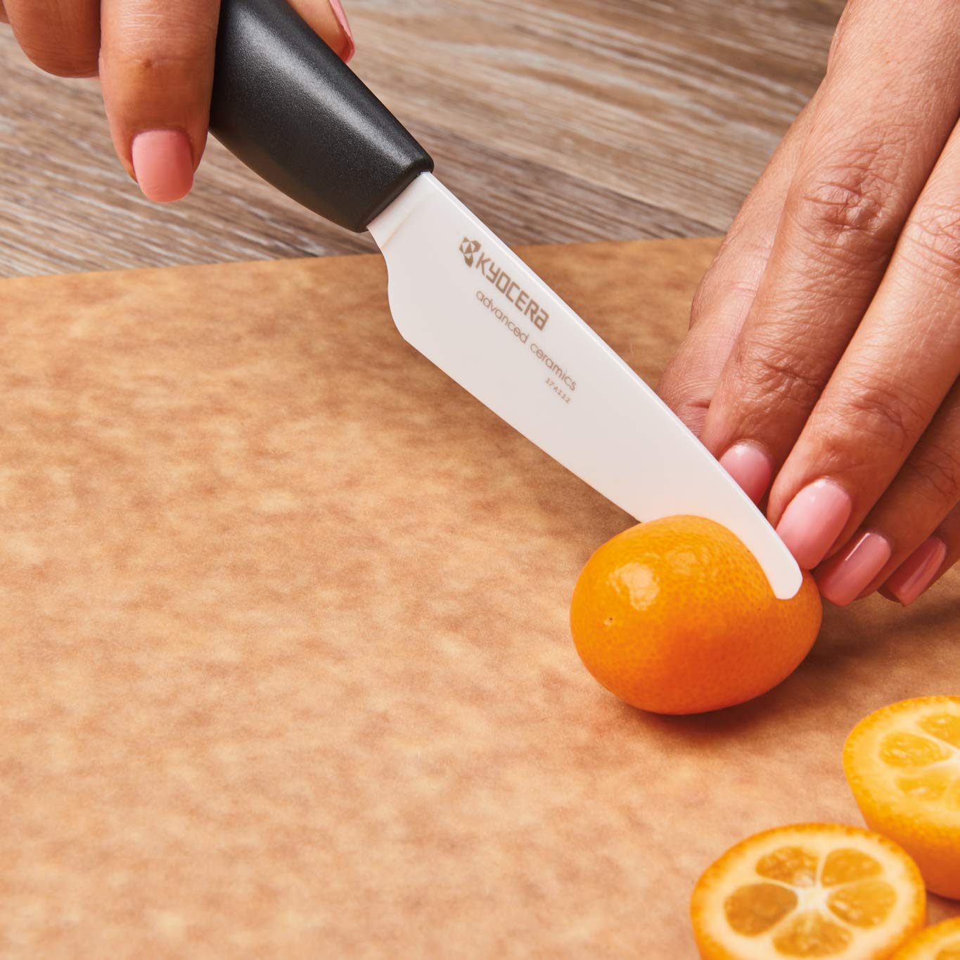 3-inch Paring Ceramic Knife - Orange Handle