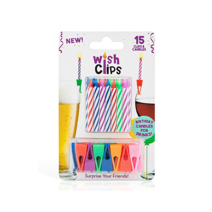 Wish Clips Birthday Candles for Drinks