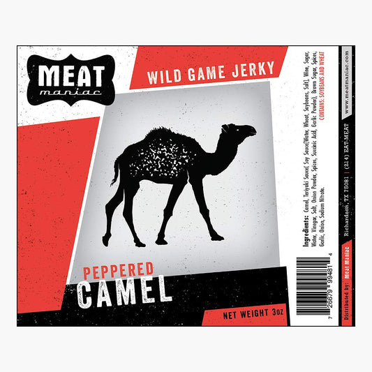 Peppered Camel Jerky - Exotic Game Jerky