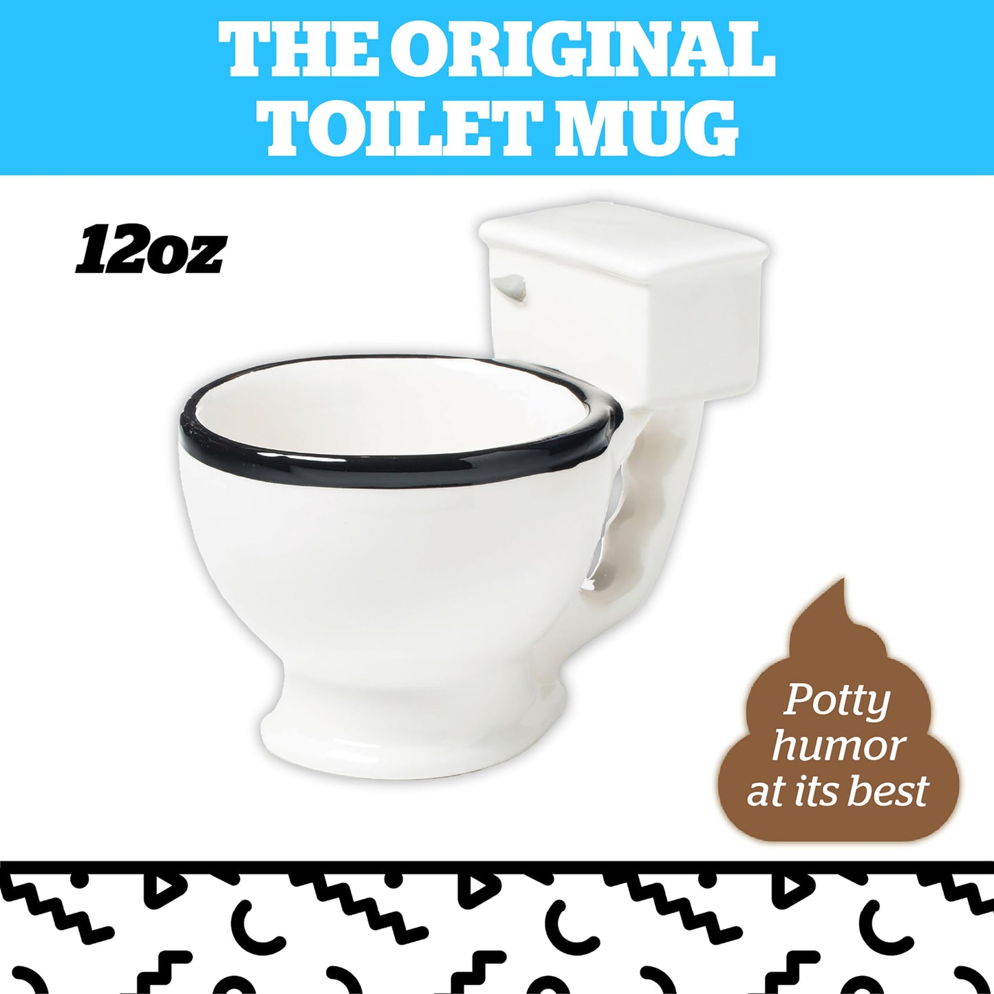 Toilet Mug - Funny Coffee Cup, 12 Oz